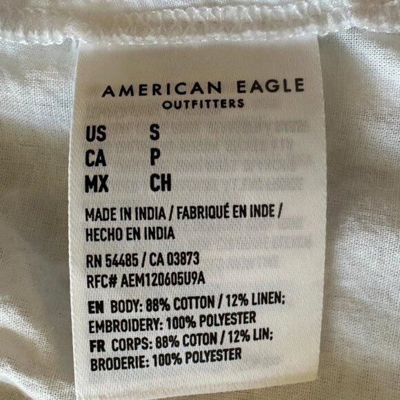 American Eagle - AE High-Waisted Tiered Mini Skirt - White - Small - Worn 1 Time - Picture 11 of 11